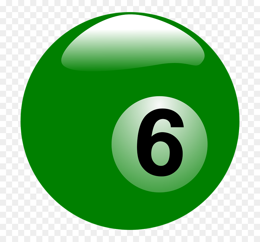 Download Pool Ball Png Pic - Billiard Ball 6 Png, Transparent Png - pool ball png