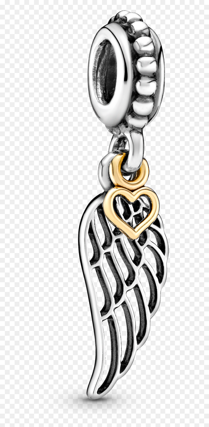 Pandora - Title - Tag - Angel Charm Pandora, HD Png Download - gold angel wings png