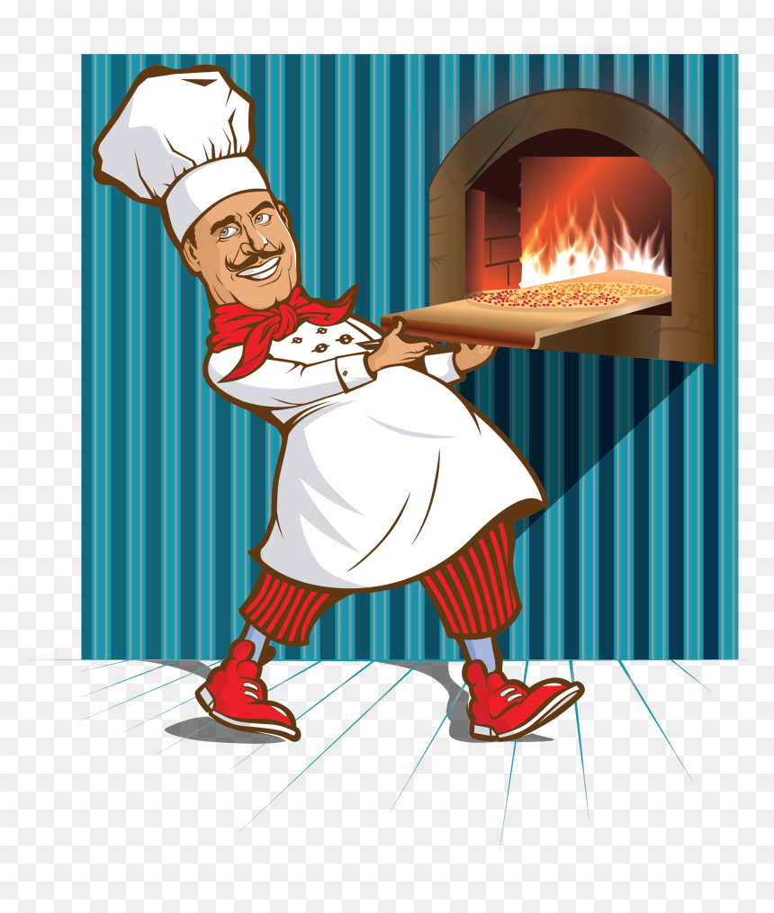 Pizza Maker Pizza, Vector Art, Design, Adobe Illustrator, - Cartoon, HD Png Download - pizza vector png