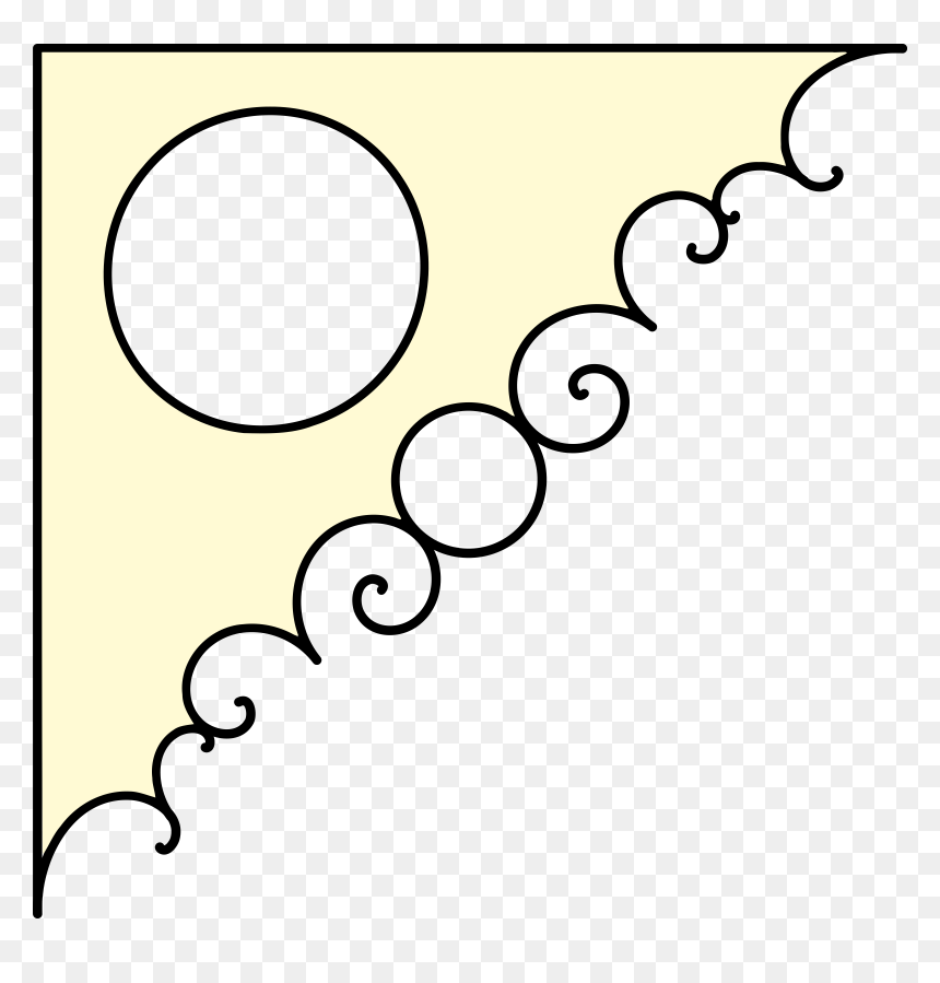Decorative Corner 3 Clip Arts - Circle, HD Png Download - decorative corner png