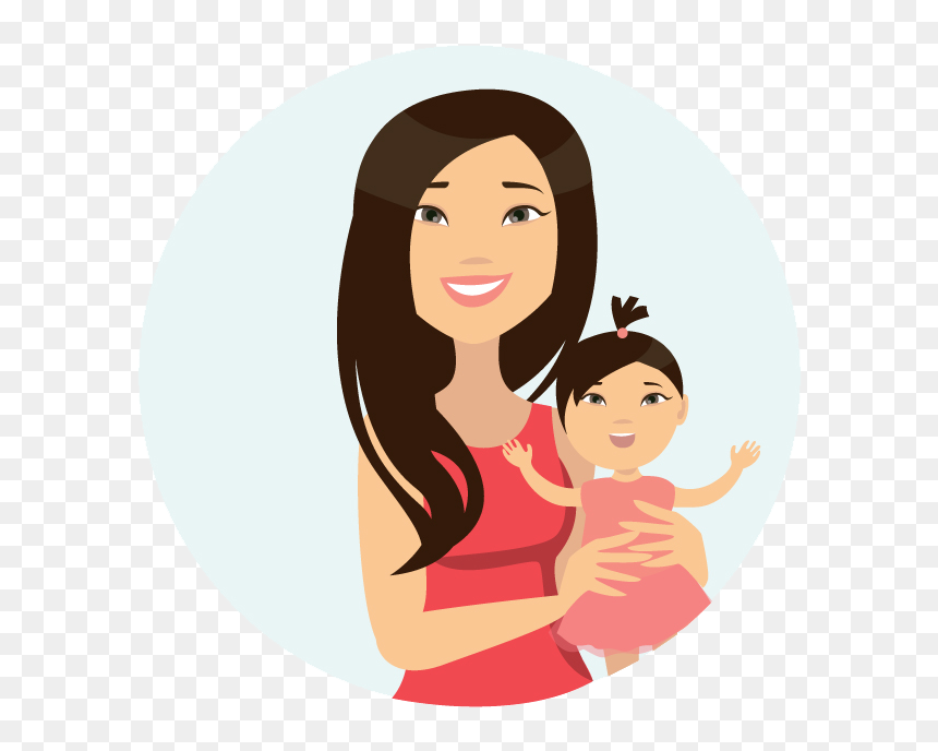 If Baby Is Over One Year Old - Woman And Baby Cartoon Png, Transparent Png - baby cartoon png