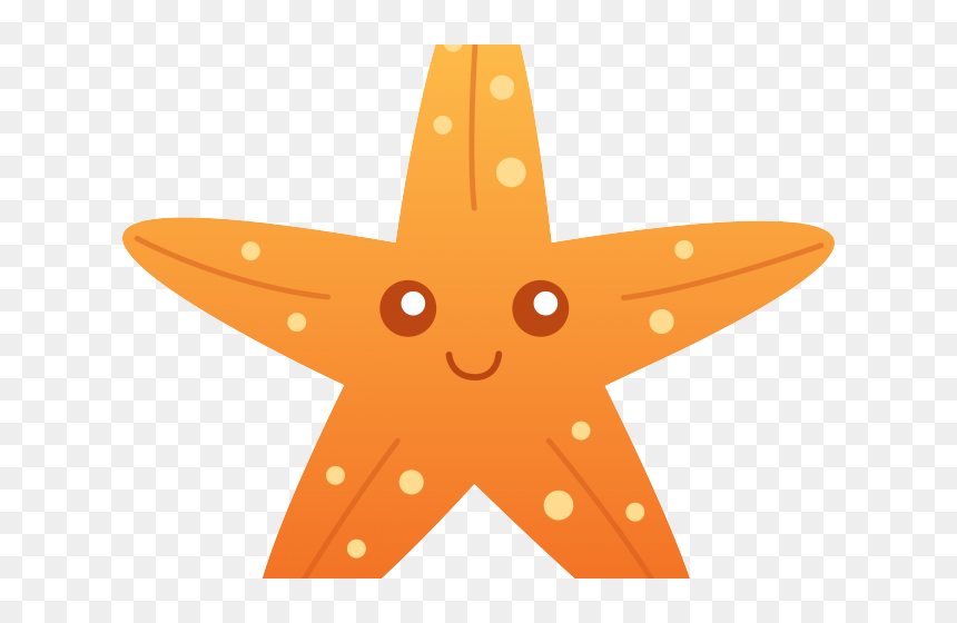Transparent Sporting Clay Clipart - Starfish Clipart Png, Png Download - cute fish png