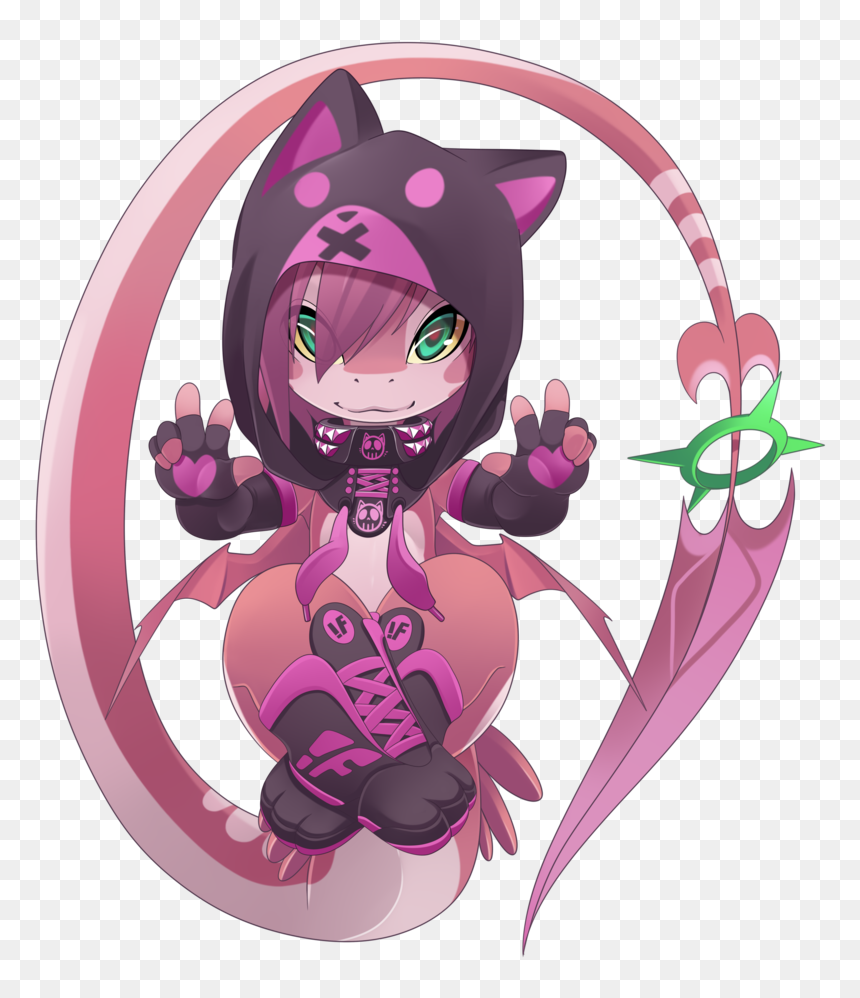 Super Cute Neko Cute, HD Png Download - cute dragon png