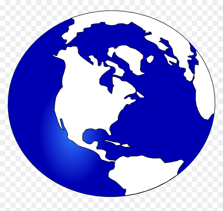 Globe Clipart Blue And White, HD Png Download - mercury planet png