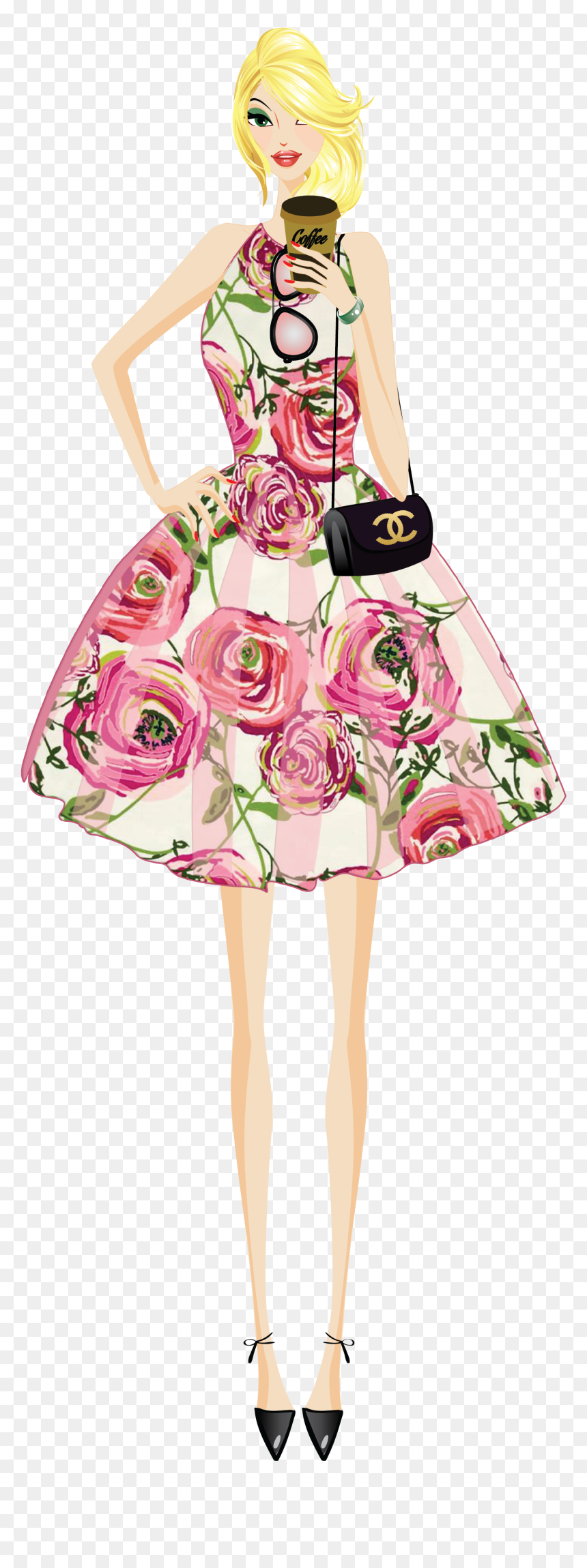Fashion Clipart Fashion Girl, Fashion Fashion Girl - Fashion Girl Clipart, HD Png Download - fashion girl png