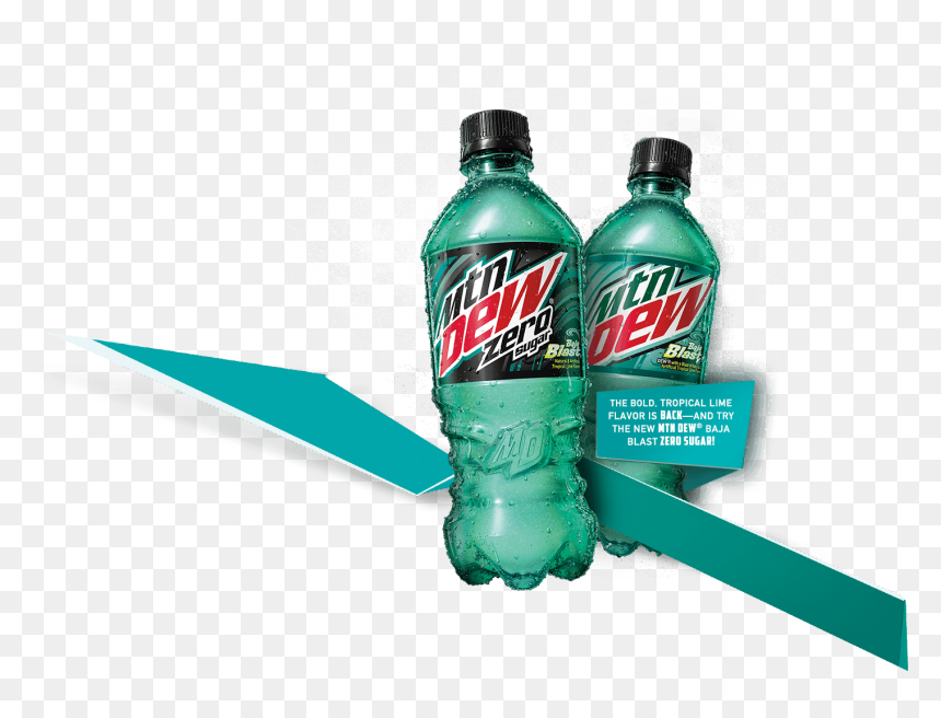 Carbonated Soft Drinks, HD Png Download - mountain dew bottle png