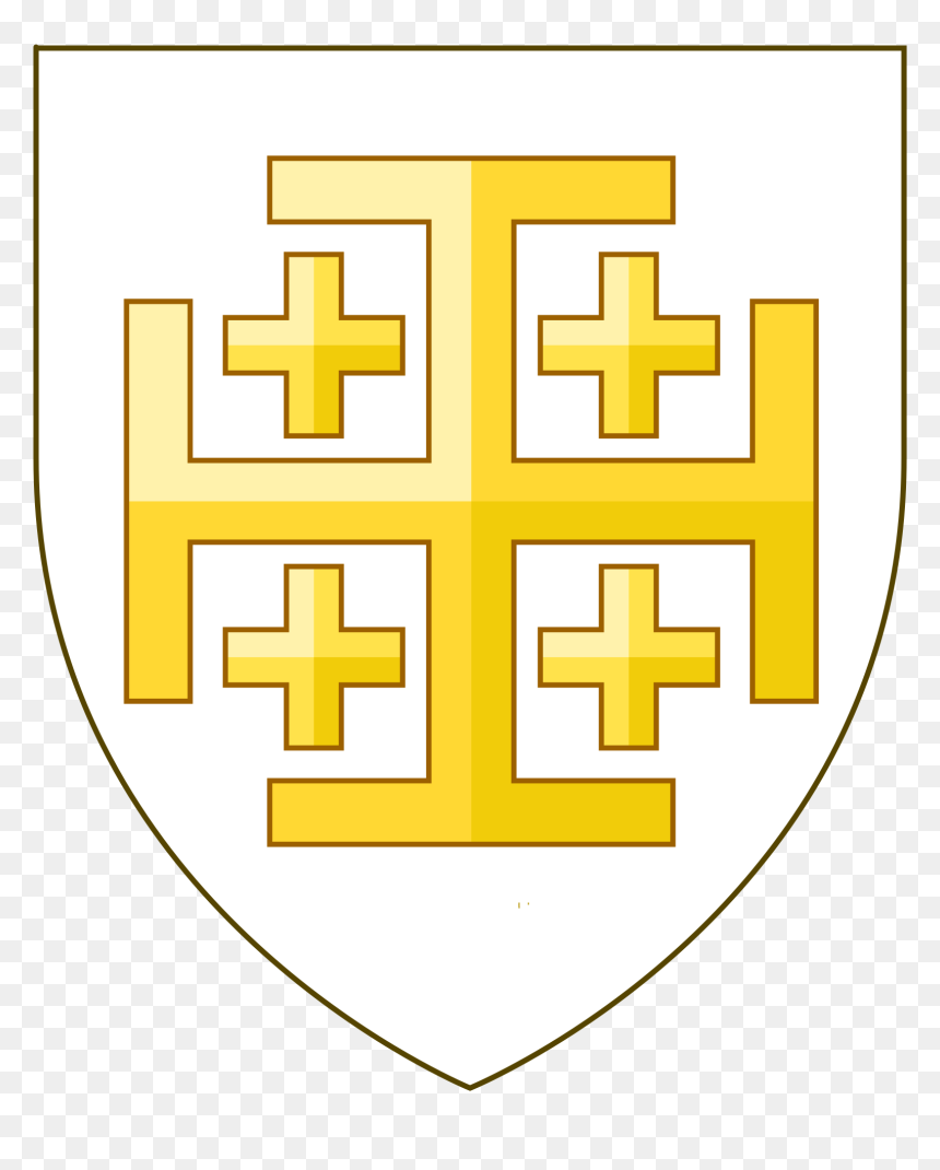 Flag Of Kingdom Of Jerusalem, HD Png Download - holy cross png