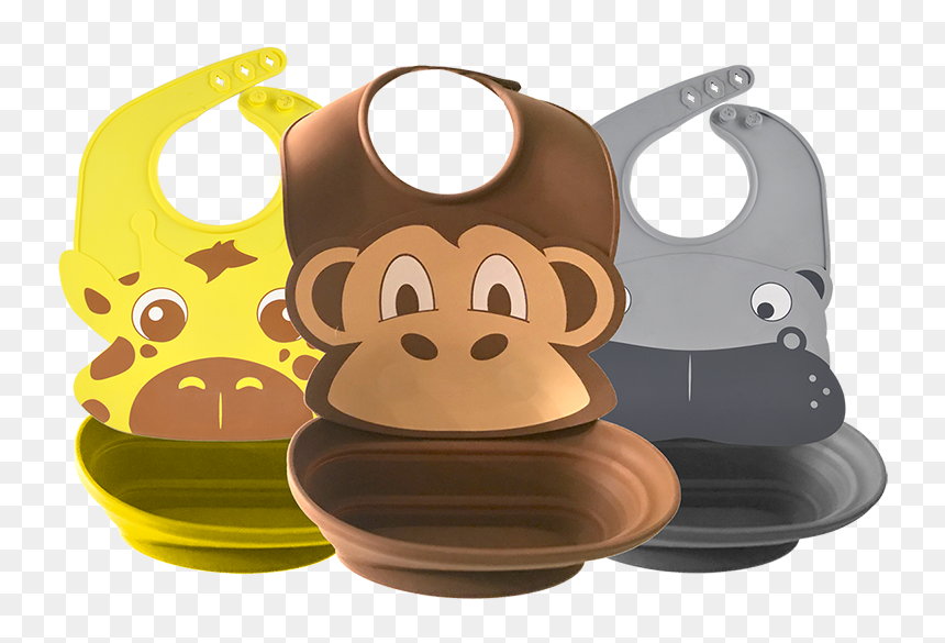 Magnebib™ Safari Animals - Cartoon, HD Png Download - bib png