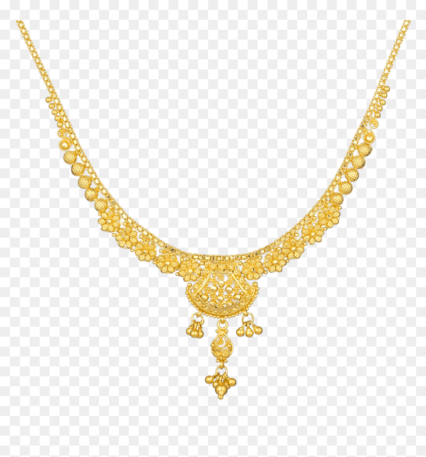 26875 - Necklace, HD Png Download - gold filigree png
