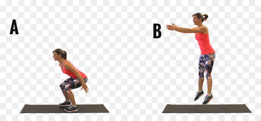 7-squat - Aerobic Exercise, HD Png Download - squat png
