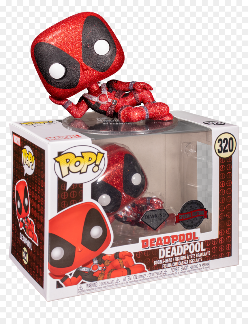 Deadpool Diamond Glitter Pop Vinyl Figure - Deadpool Pop, HD Png Download - dead pool png