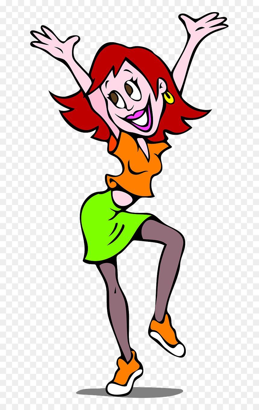 Teacher Dancing Clipart, HD Png Download - happy woman png