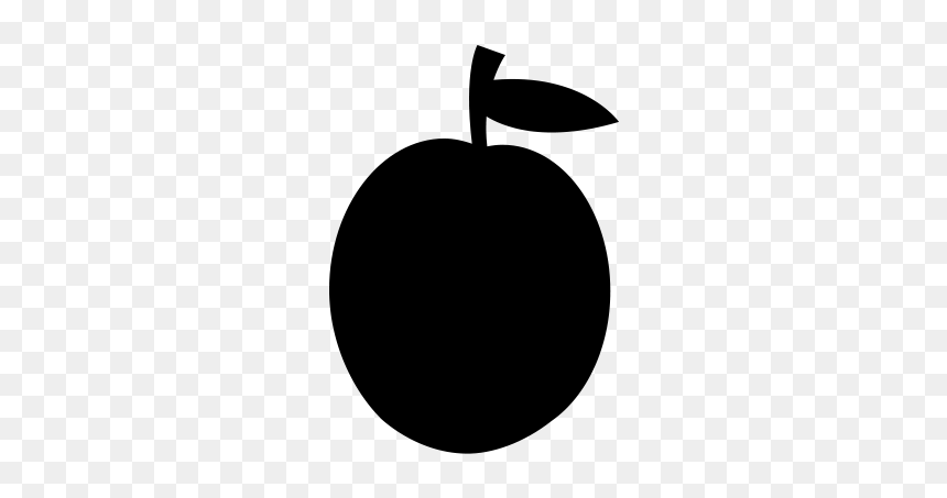 Free Plum Icon Png Vector - Plum Icon Black, Transparent Png - plum png