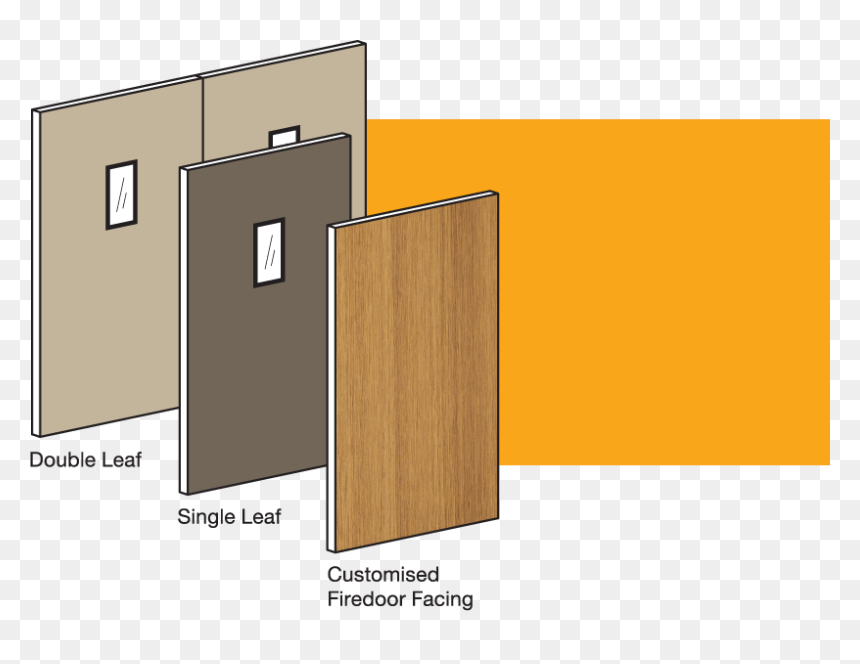 Midahdor Header Door - 1 Hour Fire Rated Door Material, HD Png Download - wood door png