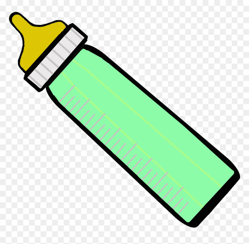Milk Bottle Clipart Transparency - Baby Bottle Transparent, HD Png Download - milk bottle png