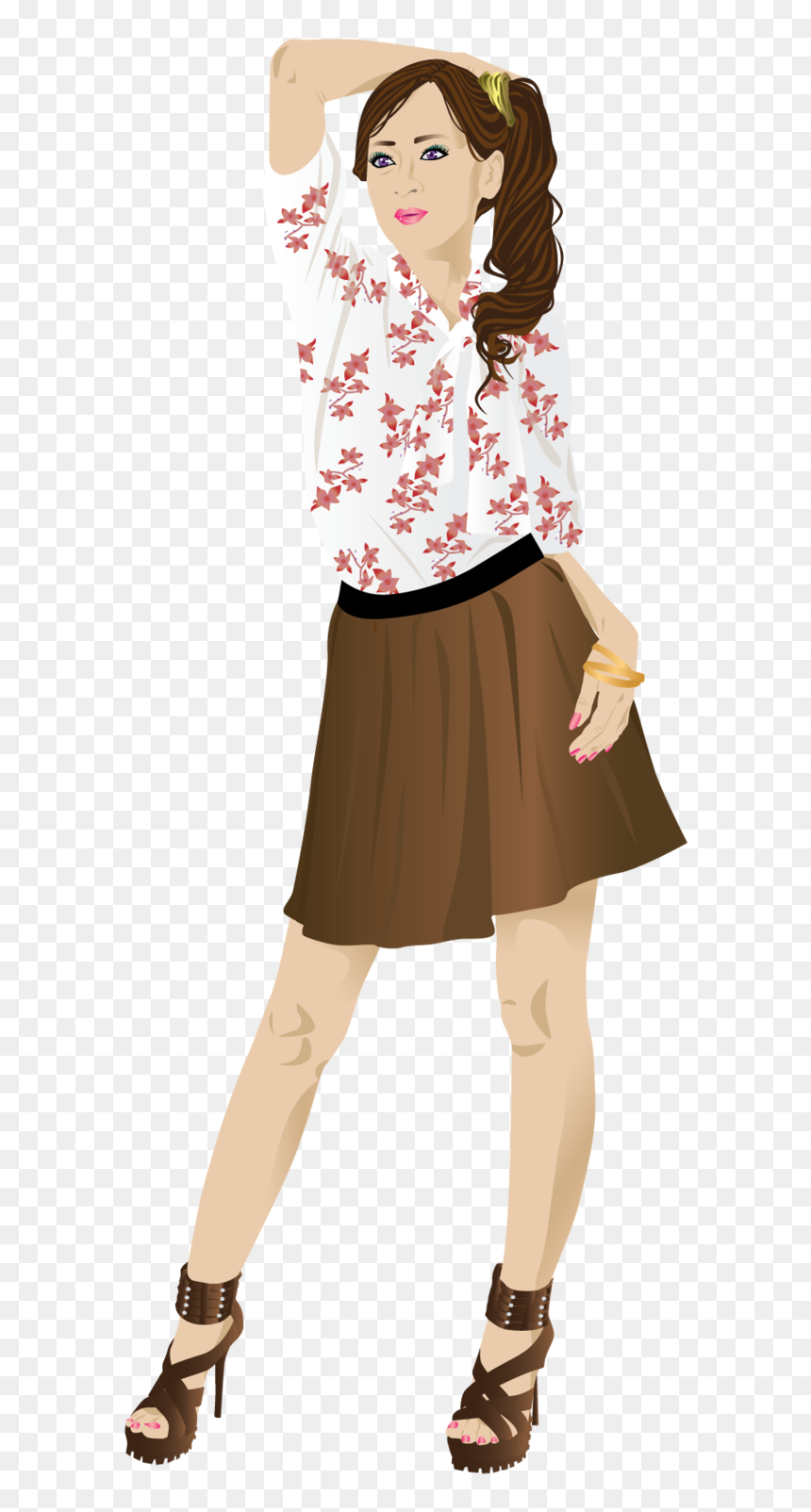 Miniskirt, HD Png Download - fashion girl png