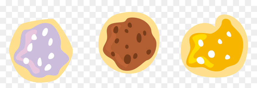 Chocolate Chip Purple Cookies Purple Cookie Png- - Cookie Png Butter, Transparent Png - oreo cookie png