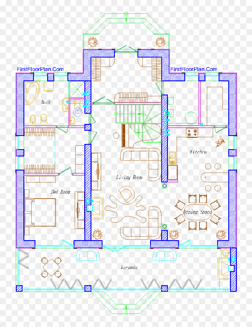 European Style Duplex House Plan - Small Duplex House European Style, HD Png Download - floor plan png