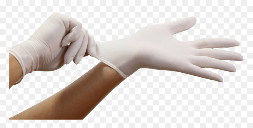Latex On Medical Allergy Glove Gloves Hands Clipart - Surgical Gloves, HD Png Download - hands clipart png