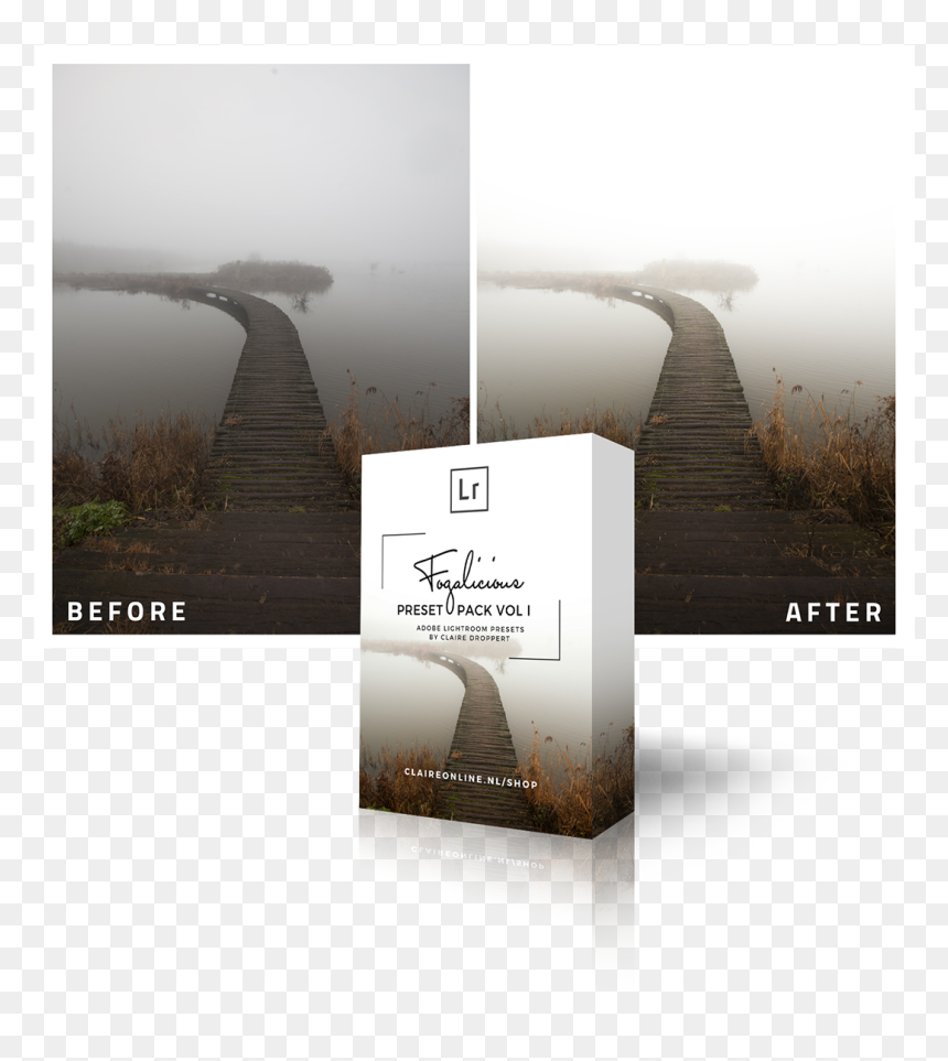 • Fogalicious Presets Mockup - Boardwalk, HD Png Download - cool png effects
