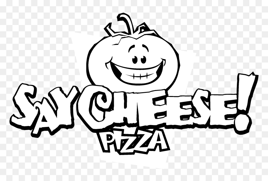 Say Cheese Pizza Logo Png Transparent Svg Vector - Cartoon, Png Download - pizza vector png