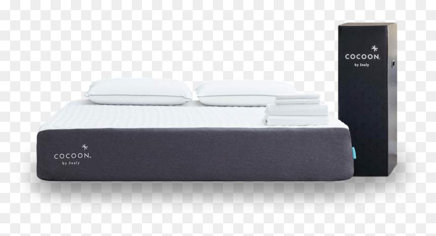 Chill Mattress Next To Box It Is Shipped To Your Door - Bed Frame, HD Png Download - bed side view png