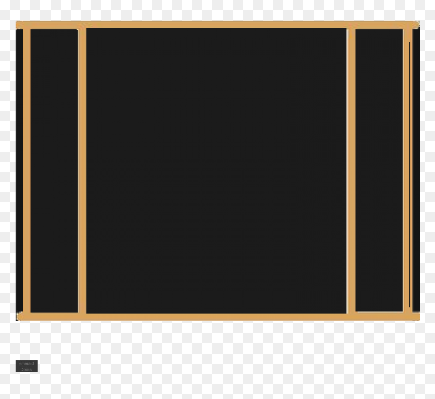 Oak Grand Entrance 3 Door Frame - Blackboard, HD Png Download - wood door png