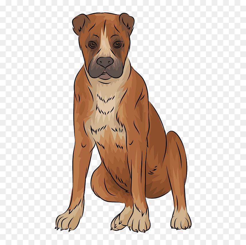 Boxer Clipart - Boxer, HD Png Download - boxer dog png