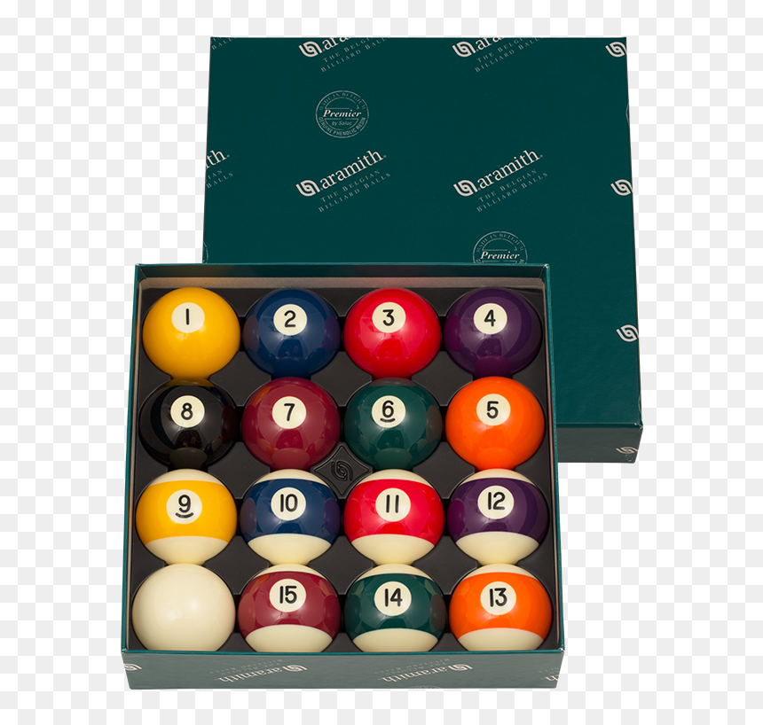 Aramith Premier Belgian Pool Ball Set - Aramith Balls, HD Png Download - pool ball png