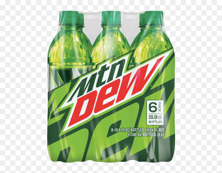Caffeinated Drink, HD Png Download - mountain dew bottle png