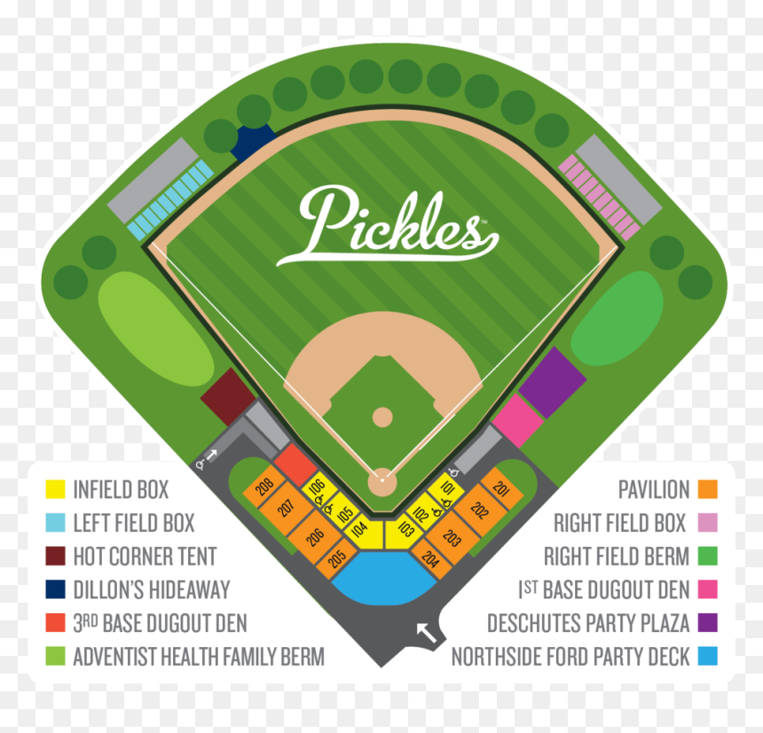 2019 Stadiummap V1 - Portland Pickles Stadium, HD Png Download - grassy hill png