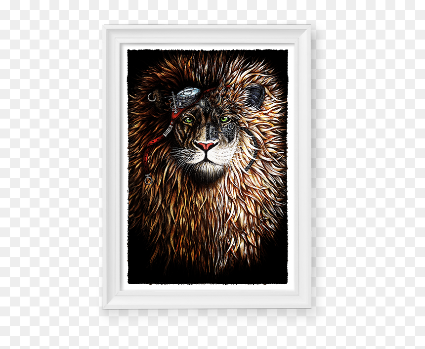 Image Of Steampunk Lion - Picture Frame, HD Png Download - steampunk frame png