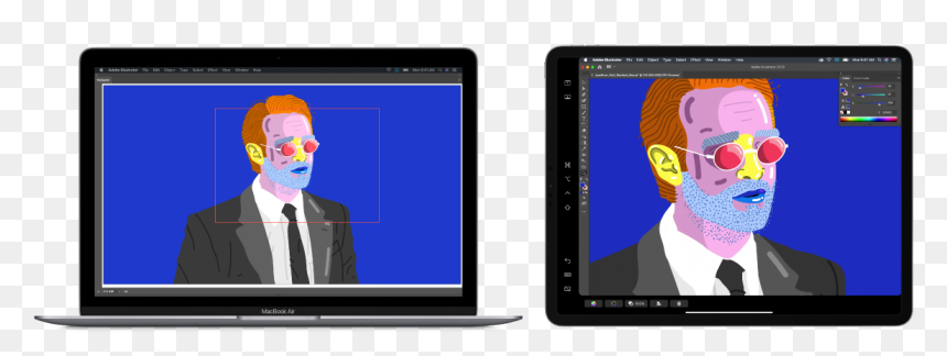 A Mac Screen Next To An Ipad Screen - Using Ipad With Macbook, HD Png Download - mac screen png