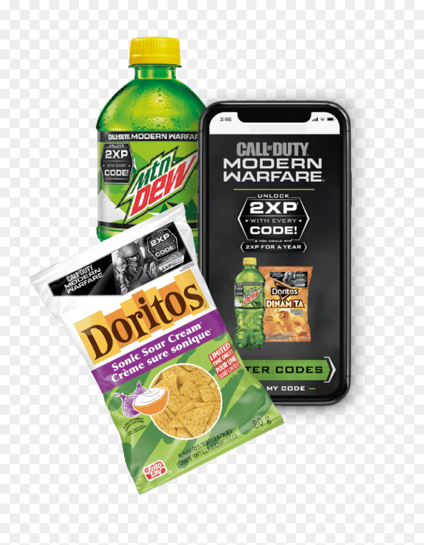 Call Of Duty Doritos Promotion, HD Png Download - mountain dew bottle png