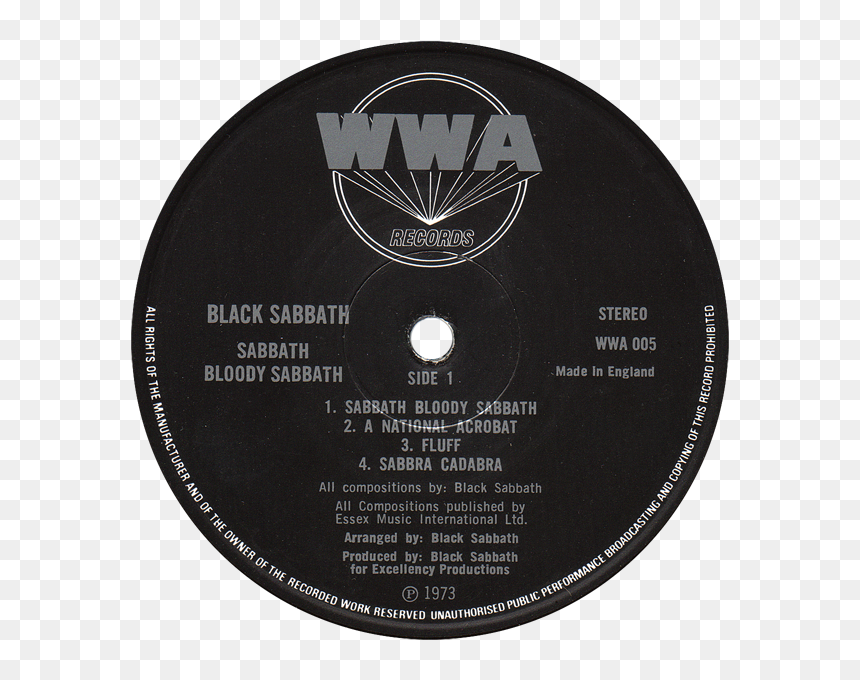 Cd, HD Png Download - black sabbath logo png