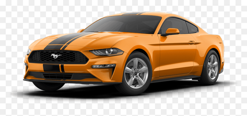 Silver 2019 Mustang Gt, HD Png Download - top of car png