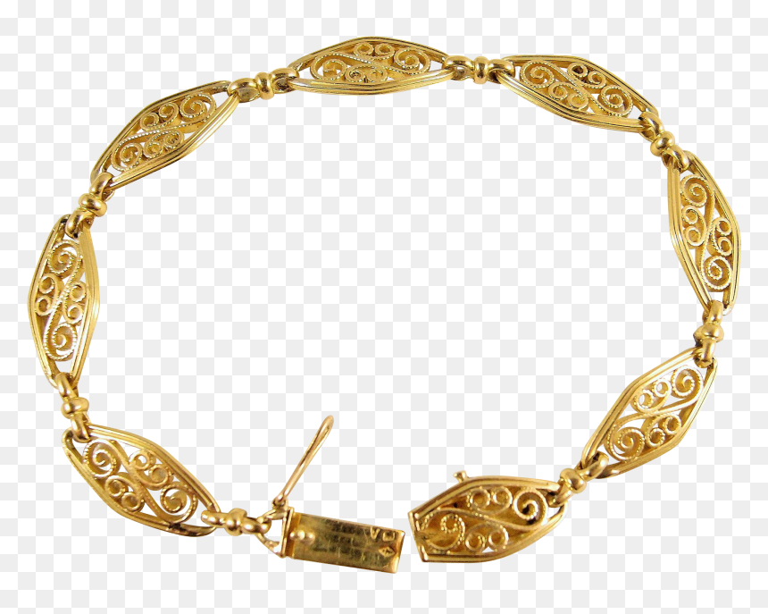 Bracelet, HD Png Download - gold filigree png