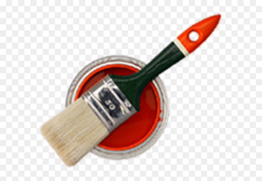 Paint Brush Paint Tin, HD Png Download - painting brush png