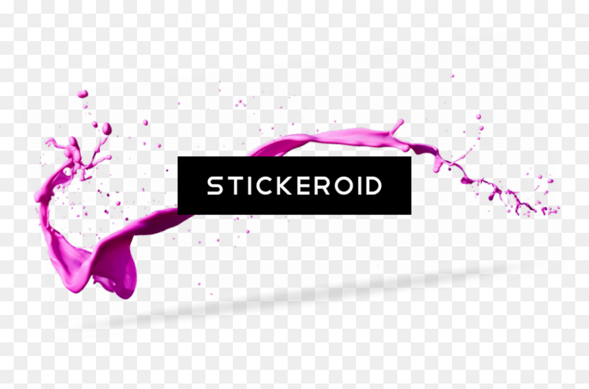 Large Purple Paint Splatter - M Watch, HD Png Download - purple paint splatter png