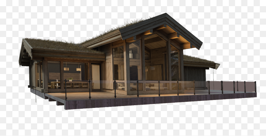 House, HD Png Download - log cabin png