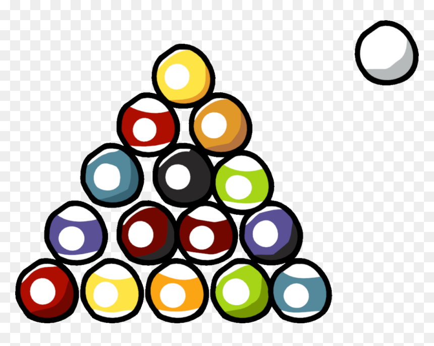 Pool Balls - Scribblenauts Ball, HD Png Download - pool ball png