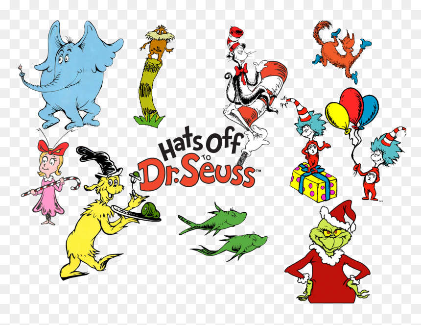 Happy Birthday, Dr - Transparent Happy Birthday Dr Seuss Png, Png Download - dr seuss hat png