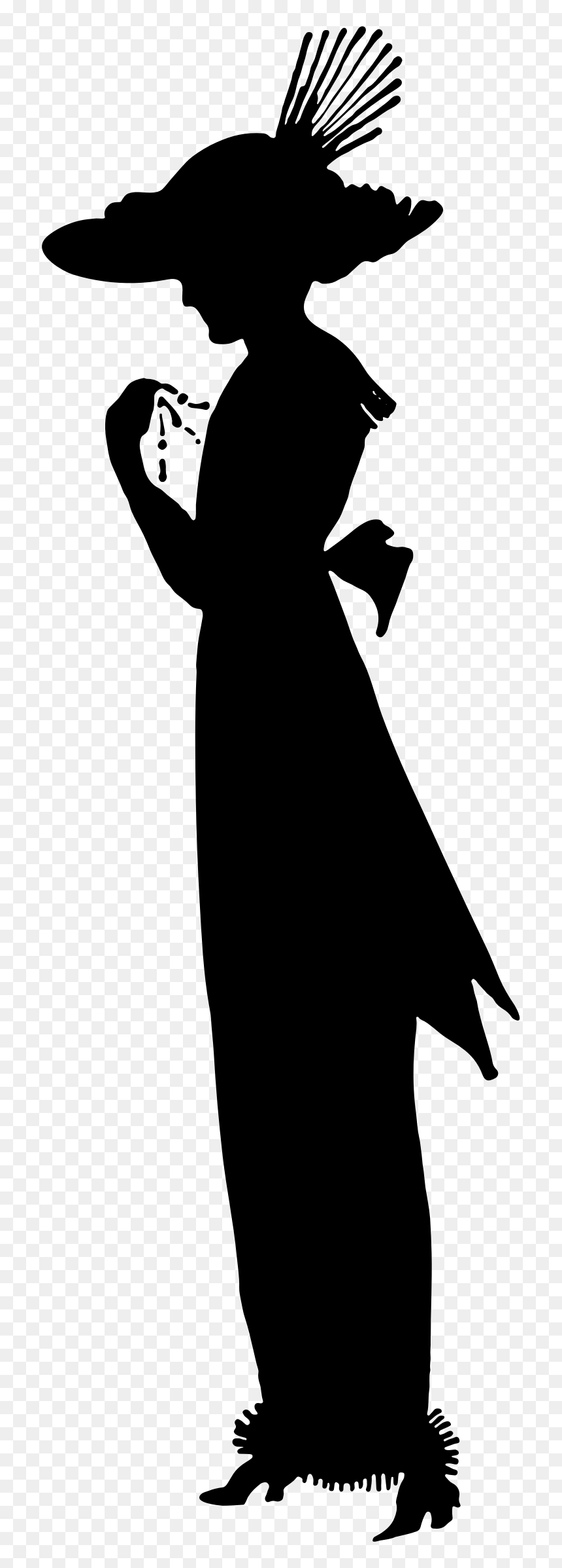 1911 Fashion Silhouette Clip Arts - England Fashion Through The Ages, HD Png Download - fashion icon png