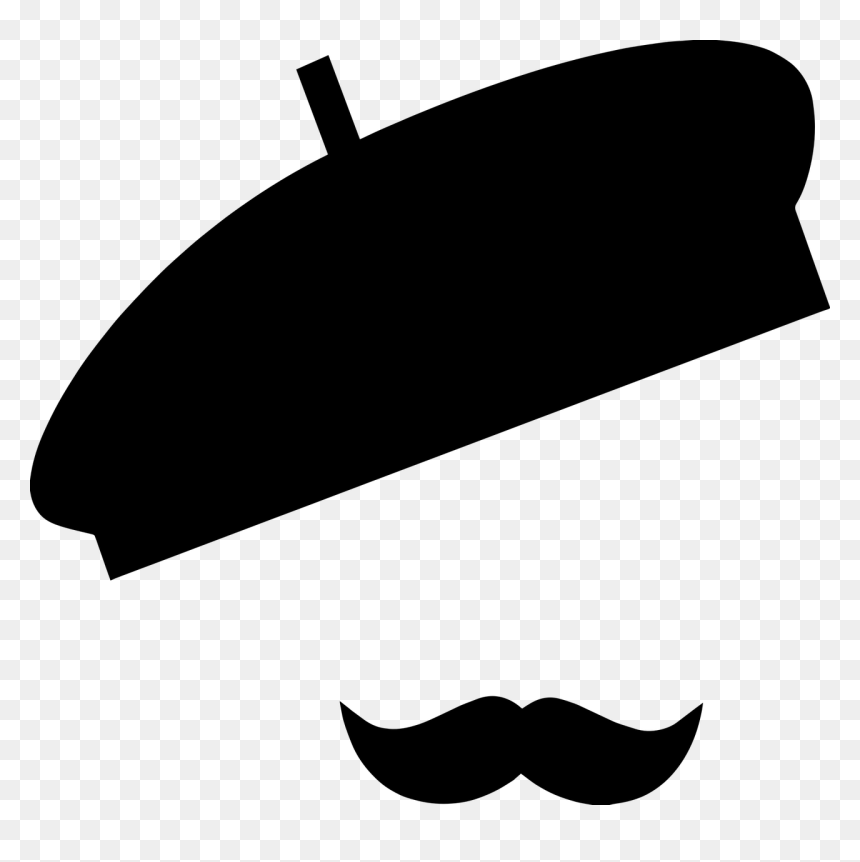 Boina Y Bigote Png, Transparent Png - french beret png