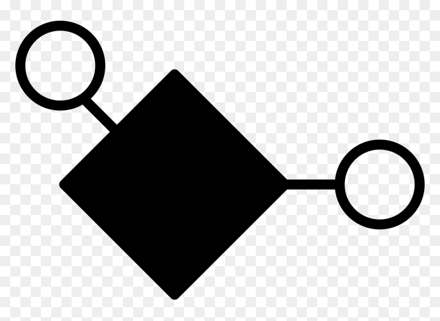 Diamond In Black Color And Small Circle Outlines Comments - Portable Network Graphics, HD Png Download - black circle outline png