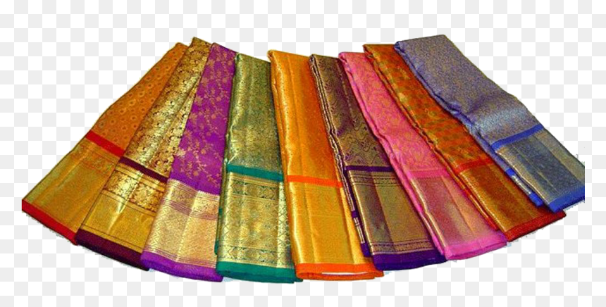 Kanchipuram Silk Sarees, HD Png Download - silk saree png