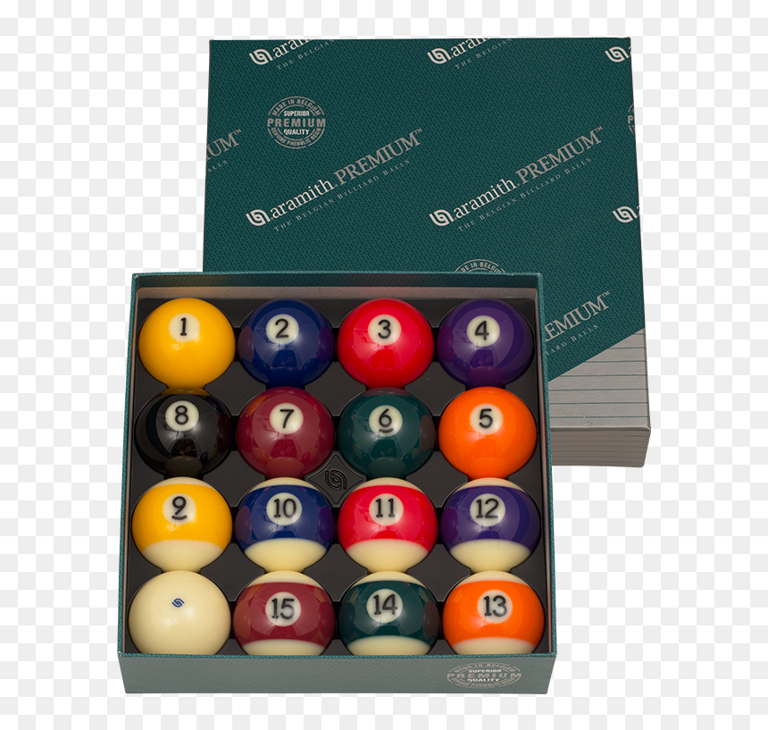 Premium Aramith Billiard Balls, HD Png Download - pool ball png