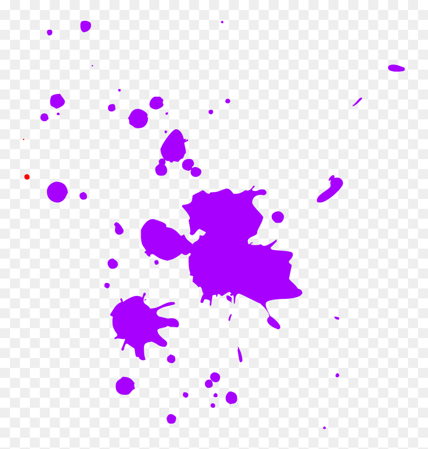 Illustration, HD Png Download - purple paint splatter png