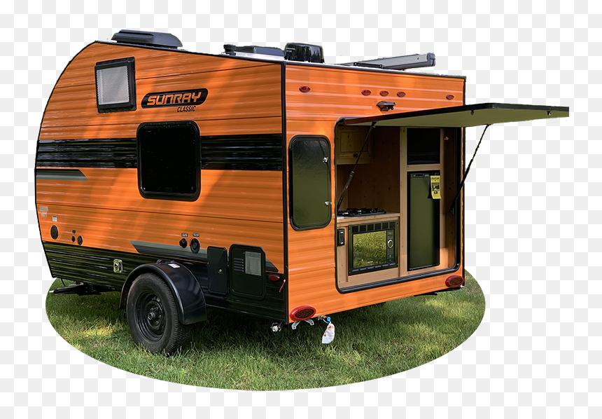 Sunray 129 Orange - Travel Trailer, HD Png Download - sunray png
