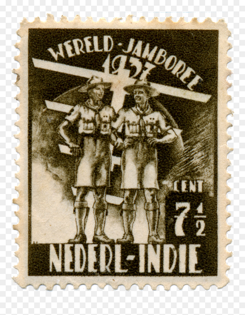 5th World Scout Jamboree Netherlands East Indies Stamp - Perangko Kuno Indonesia Termahal, HD Png Download - original stamp png